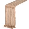 Table Runner Stylish Folded Gauze Cloth Table Pennants Tablecloth for Wedding Bridal Shower Birthday Party Decor