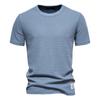 Solid Color Waffle T-shirts for Men Casual  Quality Short-sleeved Men's Tees New Summer Fashion Designer Tops Male