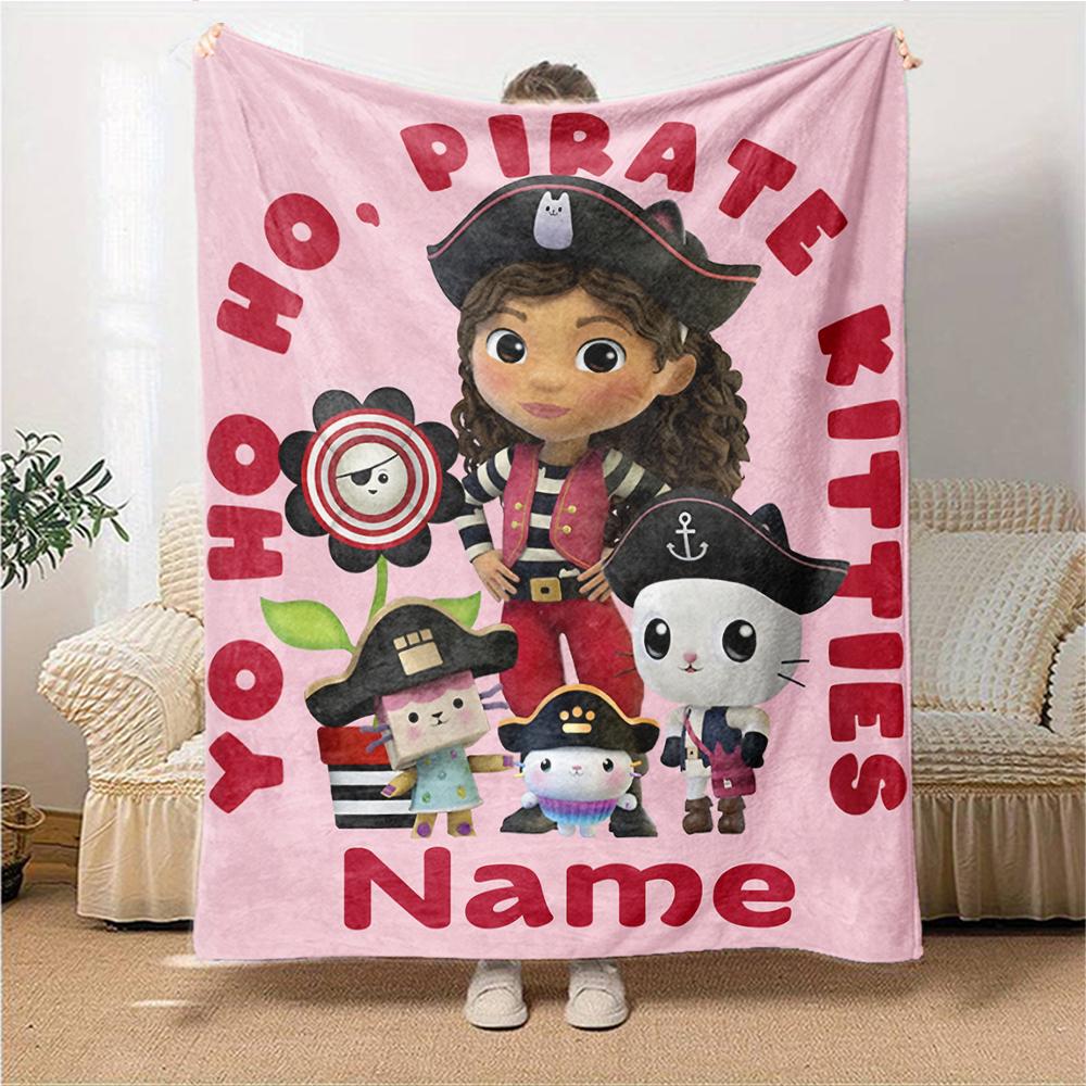 Custom Name Fantasy World Adventure Party Blanket For Couch Bed Plush Cozy Fuzzy Blanket Super Soft Warm Blankets For Fall And Winter 0916233
