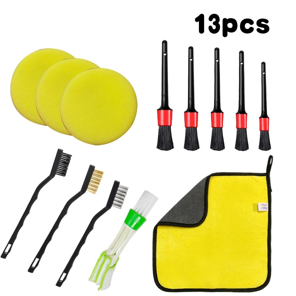 

30Pcs Car Detailing Brush Set Auto Air Vents Rim Cleaning Brushes Sponges Towel Car Wash Detailing Tools for Car Accessories