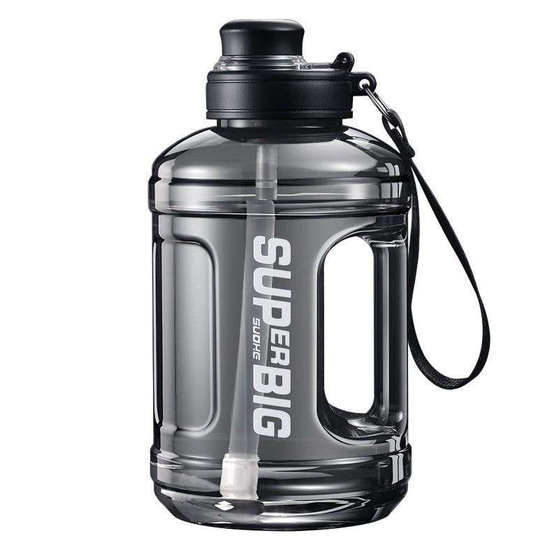 Large Capacity BPA-Free PC Water Bottle With Dual Drinking Ports Leakproof Sport Tumbler Gym Outdoor Travel