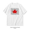 Maple Leaf Canada Day Tshirt Woman Man Casual Cotton Printed T Shirts Oneck Breathable Adult Shortsleev