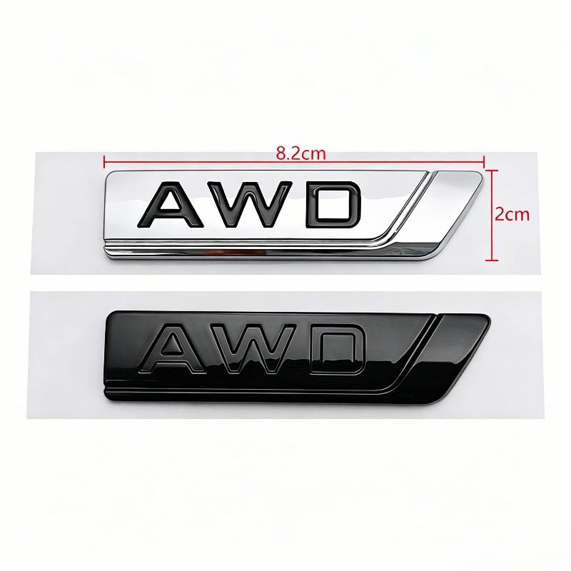 AWD car sticker, suitable for Boyue New Emgrand Borui English rear tail sticker body sticker modified ABS car sticker