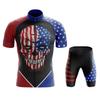 Team Cycling Jersey Set Short Sleeve Cartoon Bicycle Clothing Men Black MTB Maillot Ciclismo Bike Racing Bib Shorts Set