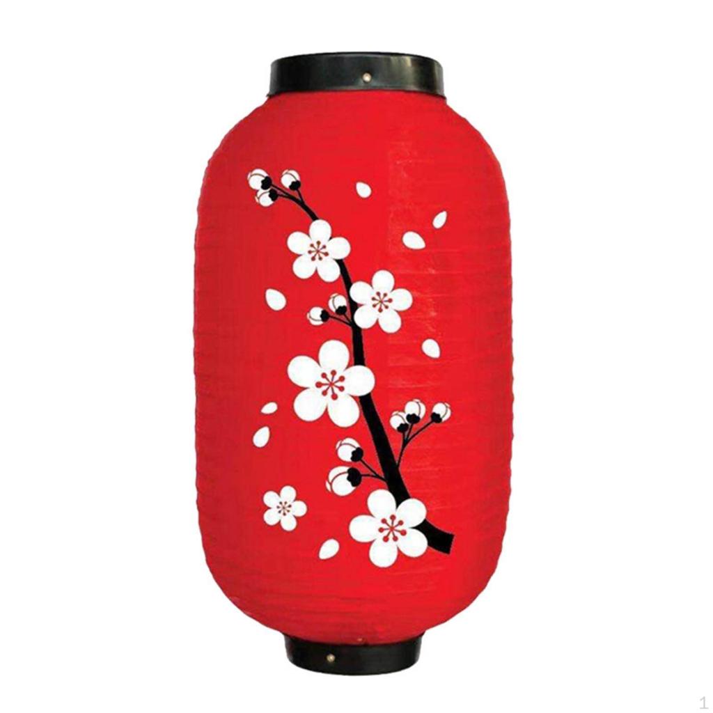 Japanese Lantern Decorative Paper Foldable Folding Lamp for Party, Patio, Balcony Red 8 Inch