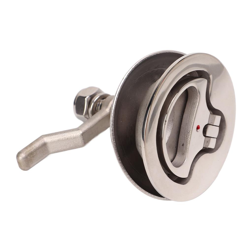1pc Boat Cam Latch 316 Stainless Steel Polished Adjustable Hatch Latch With Back Plate for Marine Ship