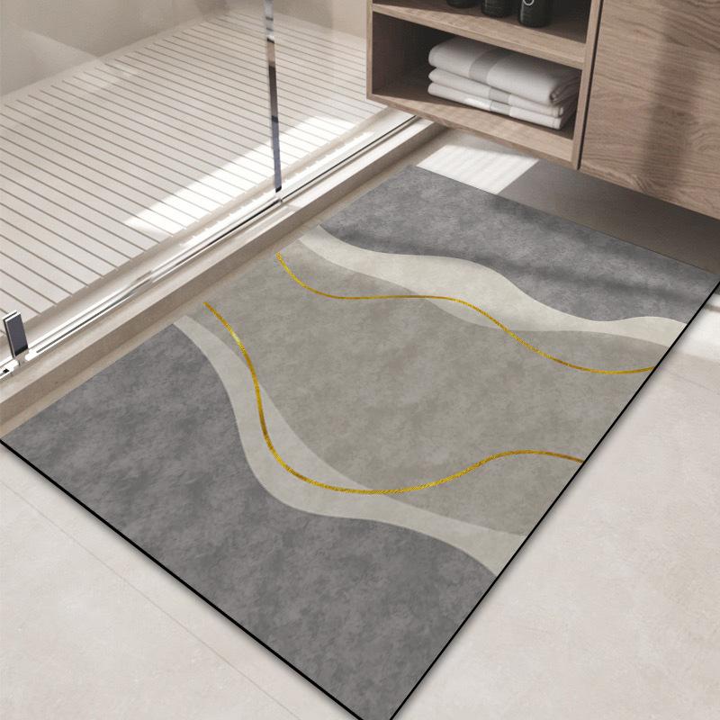 Bathroom Mat Bathroom Absorbent Mat Quick Drying Mat Toilet Door Mat