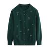 Women's Floral Embroidered Lightweight Cardigan for Seniors