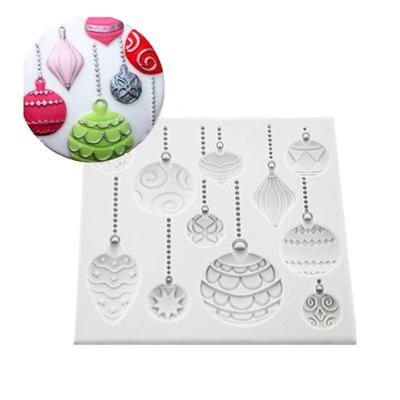 3D Silicone Christmas Balloon Cake Mold For Fondant Chocolate Candy Jello Decor Holiday Kitchen DIY Baking Tools