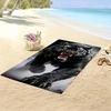 1 Pezzo Asciugamano da Bagno e Spiaggia Oversize Tigre Nero - Stampa Realistica di Tigre Ruggenti Adatto per Piscina, Bagno, Sorgente Termale, Spa