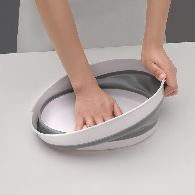 Kuchyňský teleskopický skládací odkapávací koš Košík na ovoce s rukojetí Skládací Cestovní Domácí Koš na mytí zeleniny Košík na ovoce