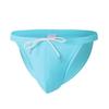 Men's Summer Dressing Drawstring Sexy Solid Color Comfortable Fabric Swimming Trunks Beach Swimsuit Triangle Swimsuit