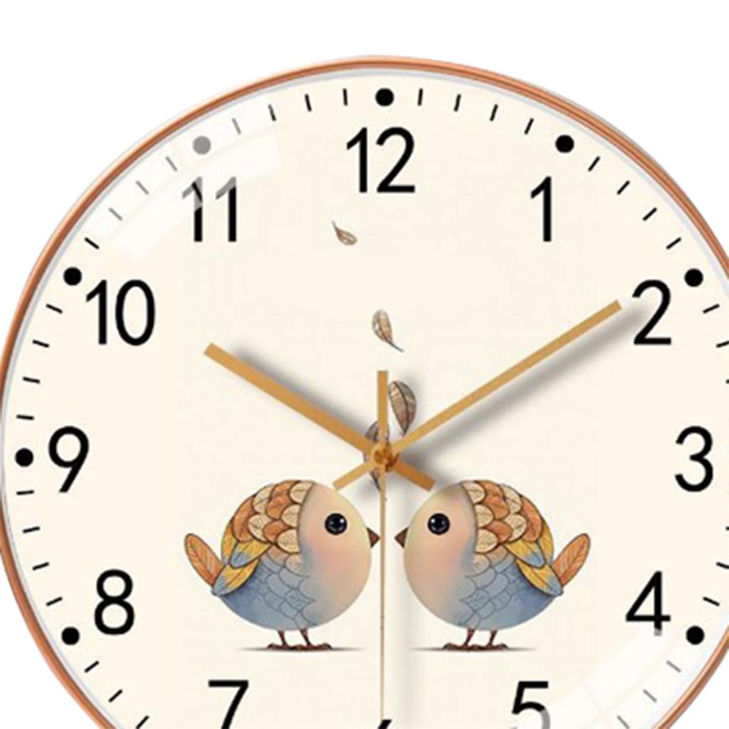 Wanduhr Geräuschlos 8in Schlichter Stil Quarzwerk Heimdekoration für Schlafzimmer Wohnzimmer