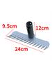 1Pc Weeding Rake Head 15 Teeth Garden Claw Rake Metal Steel Nail Rake Weed Tooth Scraper Heavy Gardening Loose Soil Weeding Tool