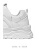 2025 Spring Men's Breathable White Trendy Thick Sole Skate & Casual Dad Shoes