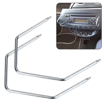2 piezas de herramientas de extracción de llaves de liberación de estéreo de coche, herramienta de reparación de estéreo de coche, herramienta de desmontaje para radios Opel CD 300