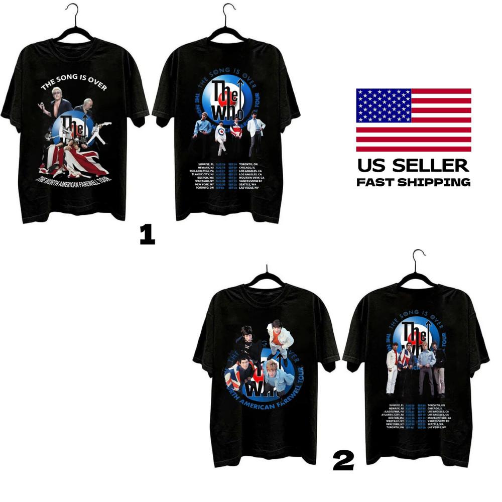 The Who Tshirt New The Song Is Over Hot Tour 2025  Fan Gift Unisex T-Shirt M