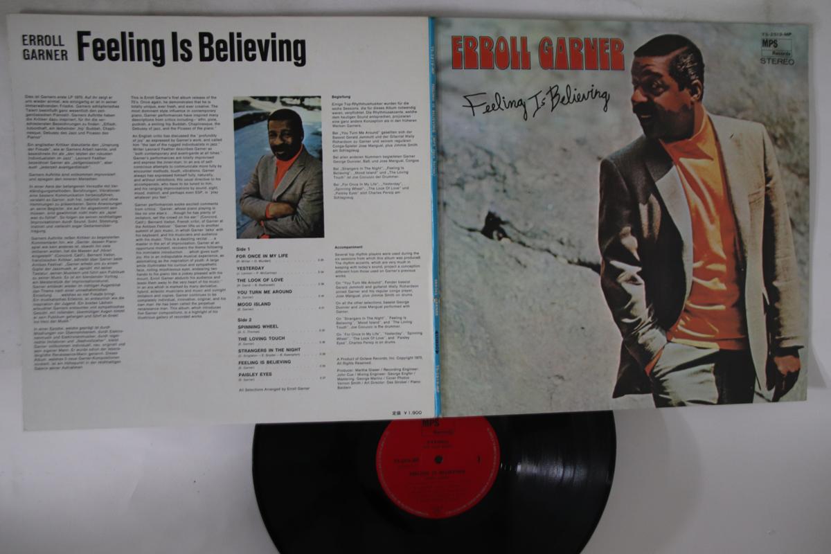 

LP Пластинка ERROLL GARNER - Feeling Is Believing YS2519MP MPS 1972 Япония Джаз Б/У