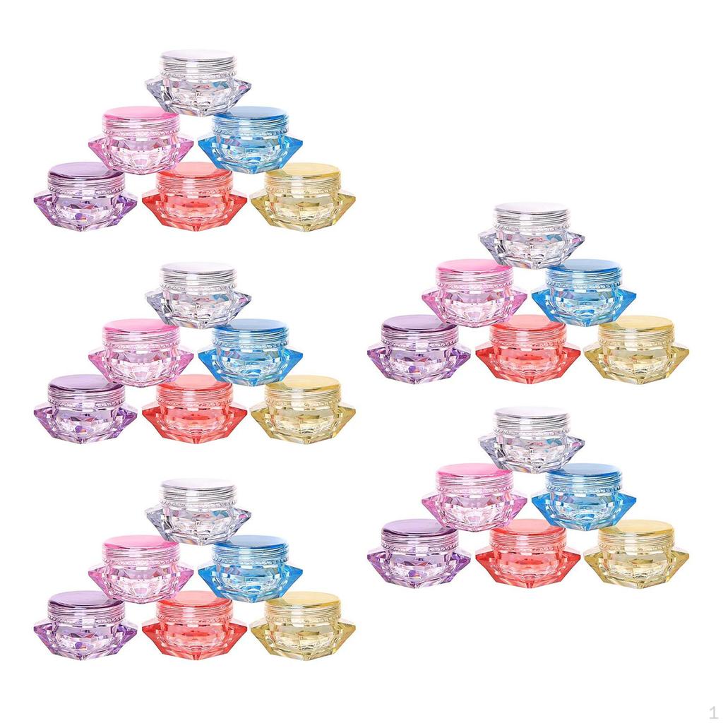 30 Pieces Empty Jar Container Bottle, with Lid Easy to carry Clean, Leak Makeup Storage Jars