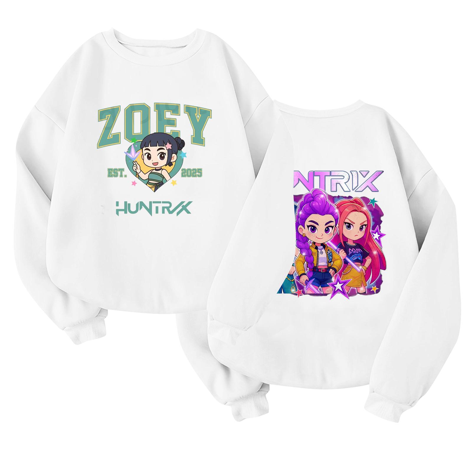 

Детский модный легкий пуловер с длинным рукавом и круглым вырезом с карманами, пуловер с принтом 160 белый