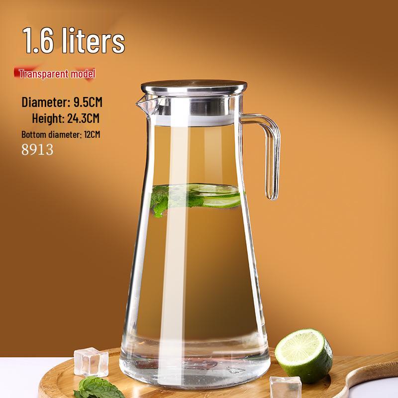 Commercial Cold Water Striped Acrylic Pitcher - Durable and Drop-Proof for Juice, Tea, Water, or Lemonade.