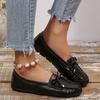 Women’s Soft Sole Flat Moccasin Loafers Slip-On Casual Comfort Shoes with Bow Detail for Everyday Wear