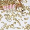 30pcs Luxury Nail Charms With Rhinestones/Pearls, Silvery Golden Nail Art Accessories, 3D Alloy Nail Art Jewelry For Nail Art Decoration