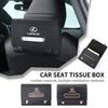 Car Seatback Tissue Holder Box Paper Towel Pouch Napkin Bag For Lexus UX250h RX450h CT200h RX400h NX300h RX350 RX300 GX470 IS350MI8 