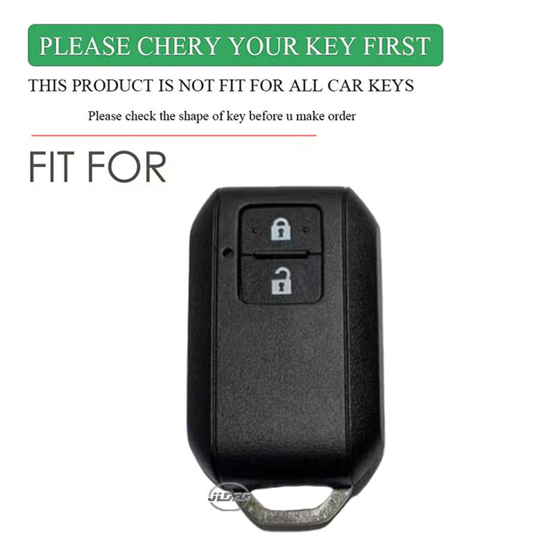 2 Buttons Silicone Car Key Cover Key Case for Suzuki Swift Wagon R Monopoly Type Remote Keyless Shell Fob Keychain Accessories