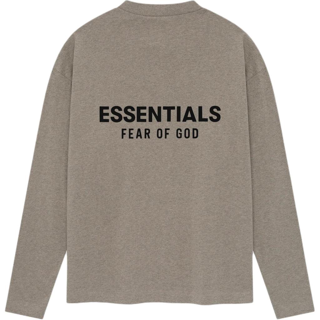 Fear of God Essentials Classic Long-Sleeve Tee Homestead Heather Men Tops Grey 125AS254201F