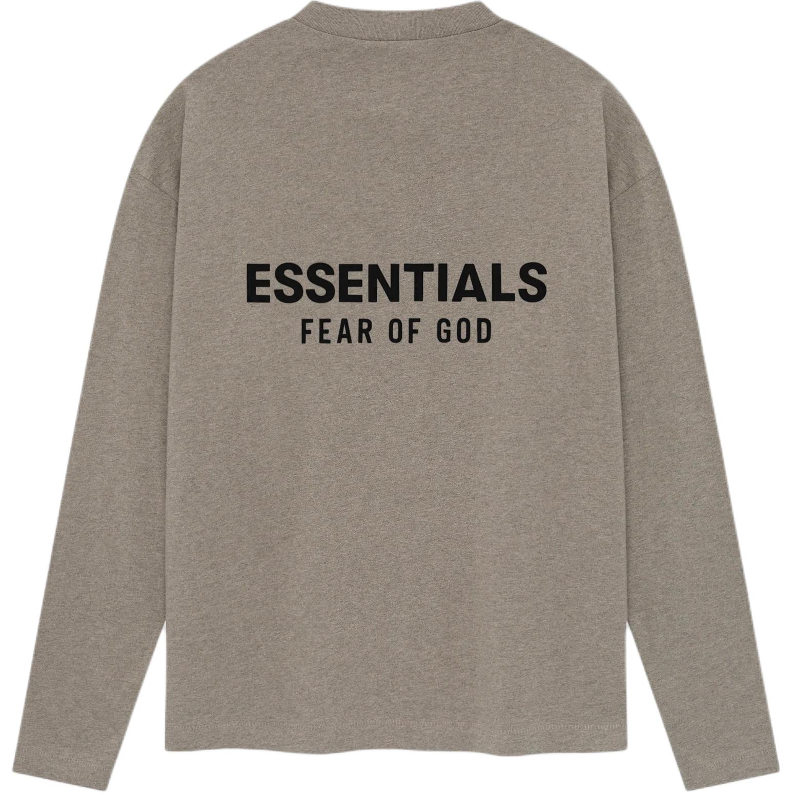 

Fear of God Essentials Classic Long-Sleeve Tee Homestead Heather Men Tops Grey 125AS254201F L