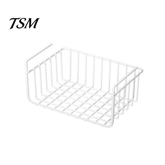 Durable Hanging Basket Strong Load-bearing Large Capacity Simple Under-table Storage Installation Under-Cabinet Shelf Organizer Slide-in Versatile