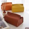 Desktop Bathroom PU Leather Paper Towel Dispenser Napkin Box Wipes Storage Case Tissue Holder