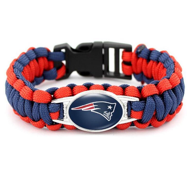 Handgeflochtenes NFL Paracord-Armband für Herren - 32 Teamoptionen für europäische & amerikanische Sportler