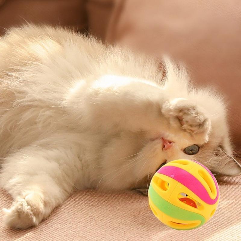 1Pc Large  Cat Toy Bell Ball Self-hi To Relieve Boredom and Sound, Bell To Amuse Cat Sound Ball, Twisted Egg Toy Ball