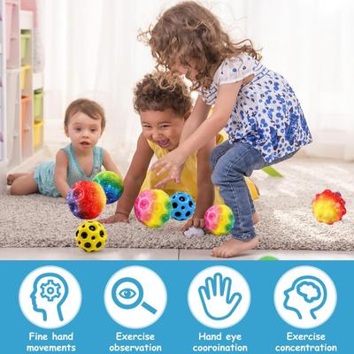 High Bounce Moon Ball Stress Relief Decompression Hand-Eye Coordination Agility Motor Skills Training Kids Adults Jump Space Ball Toy