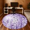 1pc Disco Tiles Round Chair mat Area Rug - Non-Slip, Floor Mat for Office, Bedroom, and Indoor Decor c1125180