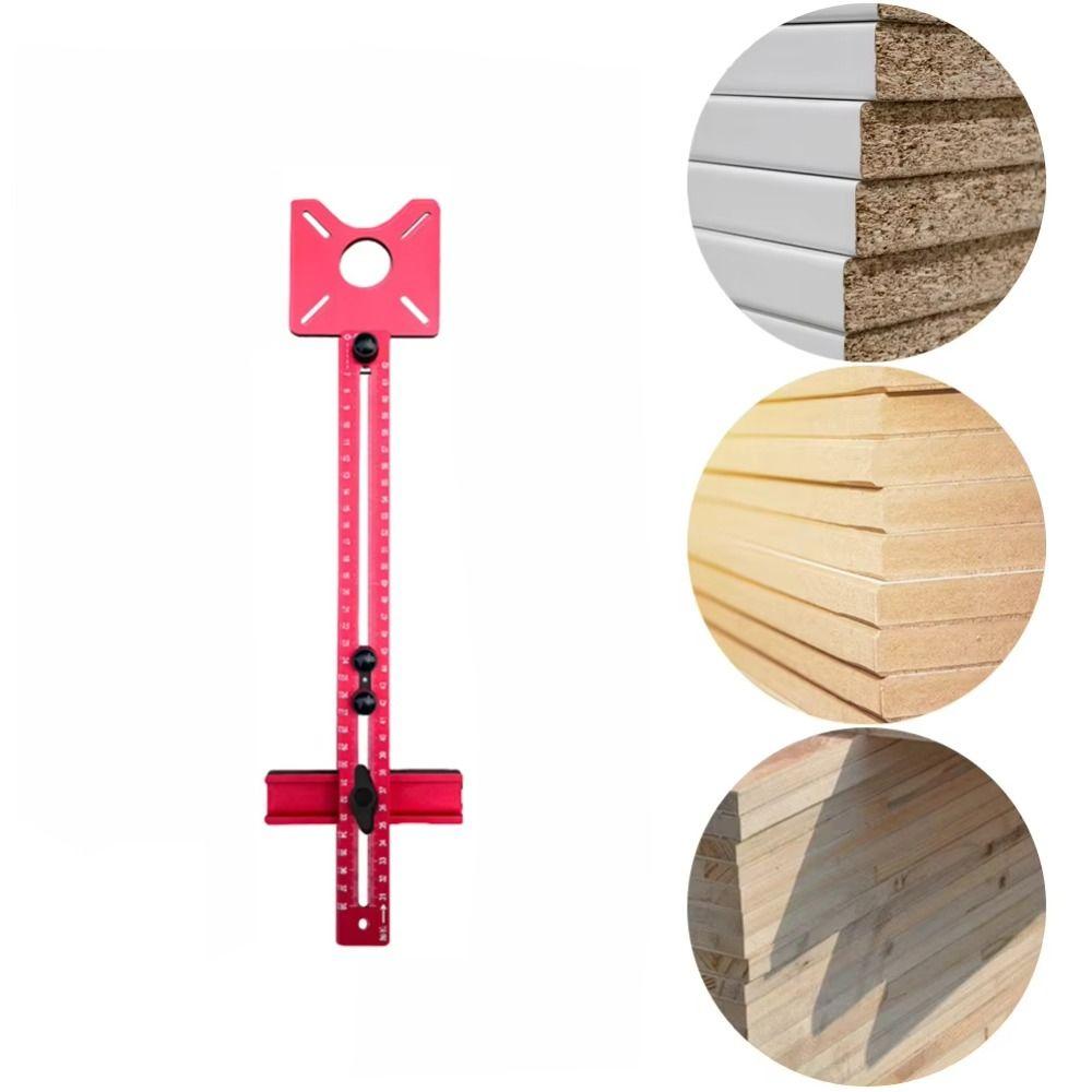 Adjustable Drill Punch Locator Aluminum Zinc Zinc Alloy Wood Drilling Dowelling Guide  Hole Punch