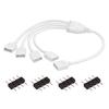 RGB Splitter Extension Cable Cord Household Electricity 4 Pin Female Connector Accessories for 3528 5050 LED Strip
