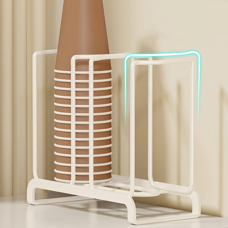 Kitchen Paper Cup Holder Disposables Cups Picker Multifunctional Desktop Cup Storage Rack Household Coffee Cup Holder For Home