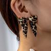 Personalized Fashionable Bow Earrings! Three-Dimensional Large Bow, Wild Leopard Print Bow, Fashionable and Cool, Easy To Create Trendyy Style