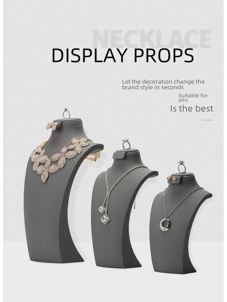 Jewelry Store Window Display: Necklace & Earring Stand Set