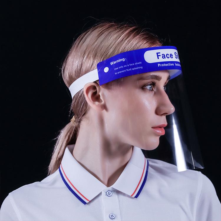 High-Definition Transparent PET Face Shield: Anti-Droplet, Anti-Fog, Anti-Splash, Anti-Sand, Anti-Dust Protective Mask