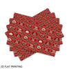 4pcs/6pcs, Christmas Placemats for Dining Table, Xmas Gingerbread Cookie Table Mats for Dining, Suitable for Holiday Party, Banquet, Home Kitchen, Din