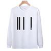 Trendy Brand Threaded Cuffs Long-Sleeved T-Shirt Pure Cotton Men'S Bottoming Shirt Trendy Autumn And Winter Men'S And Women'S Tops