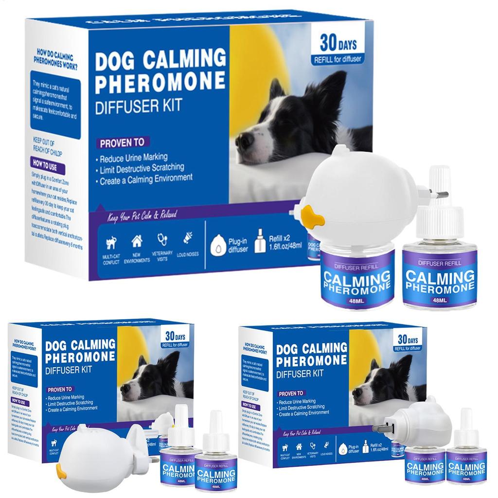 Pet Dog Pheromones Calming Diffuser Cat Reduce Aggression Pheromone Diffuser Kit Stop Stress Pet Health Supply Reduce Aggression