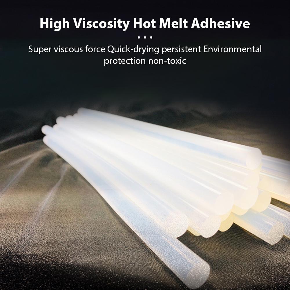 Hot Melt Stick 100PCS 7MM High Temperature White Transparent Glue Stick High Viscosity Hot Melt Rod for DIY Home Decoration