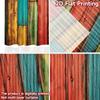 Flat Printing Curtain Colorful Wooden Panels Digital Printed Polyester Drapes Holiday Decorations Perfect Po Curtains Set Of 2 Made