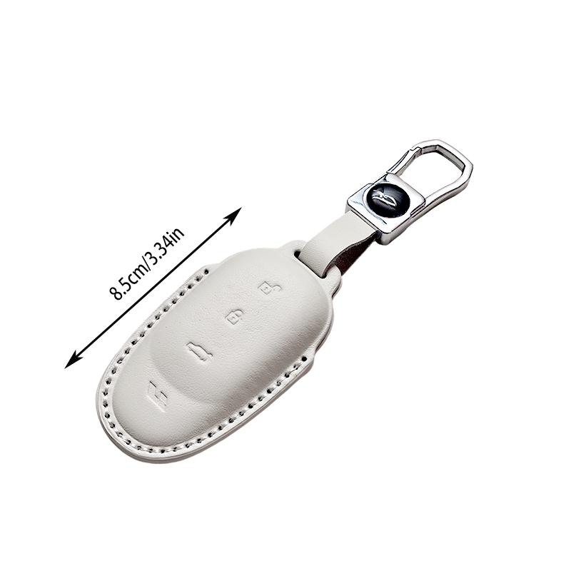 Genuine Leather Car Key Case Cover Fob For Leading Ideal Lixiang One L6 L7 L8 L9 Keyless Keychain Durable Luxury
