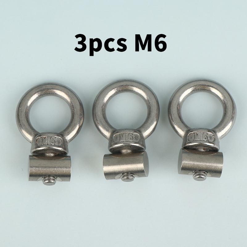 Stainless Steel Eye Bolt Screws | Multi-Size(M3/4/5/6) Ring Bolts for Hanging, Rigging & Hardware Applications